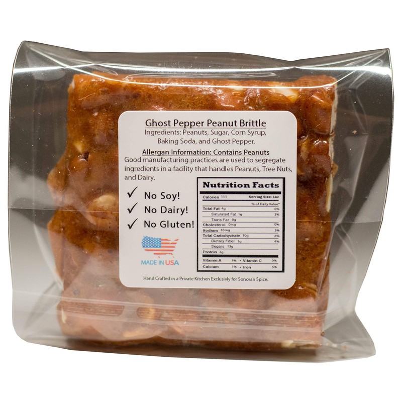 Ghost Pepper Spicy Peanut Brittle