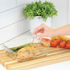 Escali AH2 Instant Read Small 1-inch Dial Thermometer Fahrenheit Protective Sheath Shatter Proof NSF Certified Commercial (5-inch Probe Length)