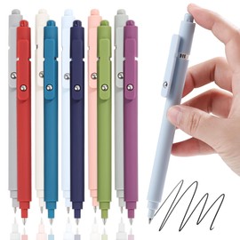 RIANCY Pens Coloring pens Gel Ink Pens Fine Point Colored pens Set for Journaling Note Taking, 0.5mm Retractable Japanese Pen Office School Supplies Gifts 10Pack