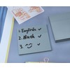 ONLYKXY 4 Pack Transparent Sticky Notes 7.6x7.6CM Self-Stick Book Tabs