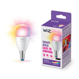 WiZ E14 LED Lampe Tunable White & Color, 40 W, dimmbar, 16 Mio. Farben, smarte Steuerung per App/Stimme über WLAN