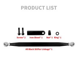 HDBUBALUS Gear Shifter Shift Black Linkage Fit For Harley Touring Softail Dyna 2008-2023