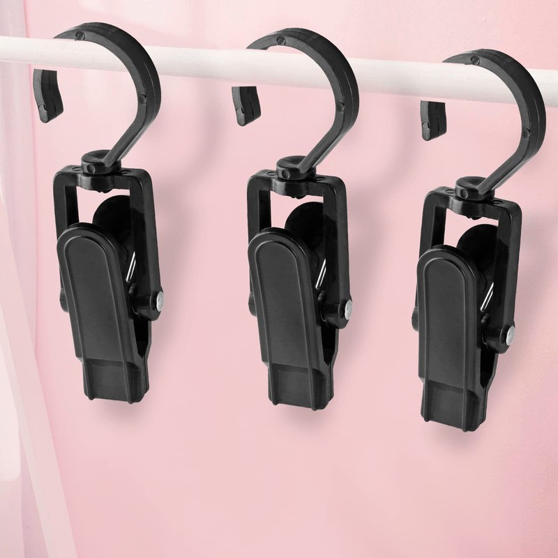 Jiozermi 10 PCS Laundry Hooks Clip, Plastic Clothes Pins, Super