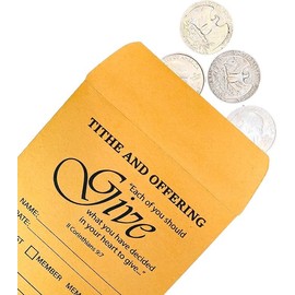 Coin Envelope, Tithe and Offering Envelopes for Church (Package of 200)