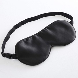 Tim & Tina Tim & Tina 100% Silk Sleep Mask Comfortable,Super Soft Blindfold Eye mask Block Light for Sleeping,Shift Work,Naps,Travel,Yoga with Adjustable Strap (Black)