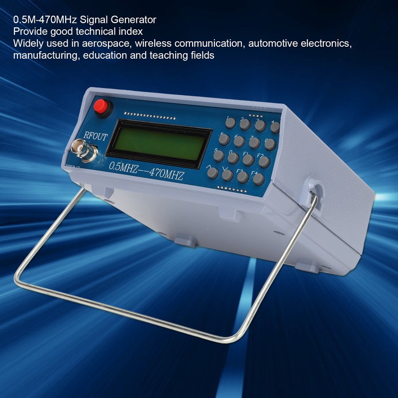 FM Radio Intercom Signal Generator 0.5M‑470MHz Frequency Meter Tester Signal