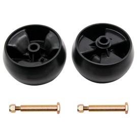 Homhelar Deck Wheels Replaces for MTD Cub Cadet 734-04155 Toro 112-0677 72-025 210-275 5" Deck Wheels with Bolts & Lock Nuts Compatible with Cub Cadet Troy Bilt Craftsman HU Lawn Mower Tractor