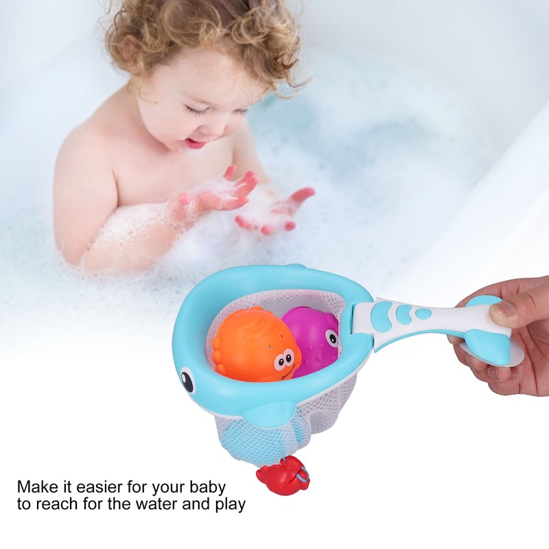 Floating Squirts Animal Toys Set Fishing Net Bath Toy Sets