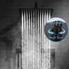 SR SUN RISE Matte Black Shower Faucet System Set 8"