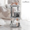 CAPHAUS Cats Kittens Tower with Large Modern Widened Perch, Cute
