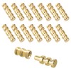 Brass Table Leaf Dowel Pin, 15pcs Table Bolt Sleeve Connectors