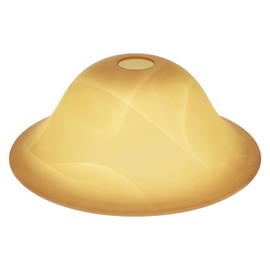 Retisee Amber Glass Lampshade Glass Lamp Shade Replacement Light Bulb Cover Chandelier Vanity Fitting Opening 1.65 Inch for Base E26 Socket