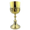 Needzo SVL 7 1/2" Polished Solid Brass Gold Communion Cup
