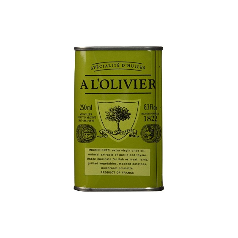 A L'Olivier Garlic & Thyme Infused Extra Virgin Olive Oil,
