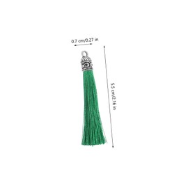 TEHAUX 50Pcs Keychain Tassels DIY Decorative Charms for Handbag Backpack Metal Tassel Accessories for Earrings Necklaces Crafts Vibrant Handmade Craft Supplies