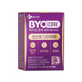 CJ Wellcare Biocore Three Fit Probiotics Diet 30 Capsules 1 Box / CJ웰케어 바이오코어 쓰리핏 유산균 다이어트 30캡슐 1박스
