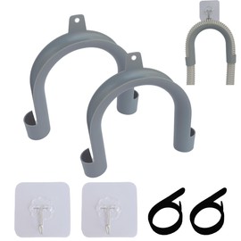 Oxygen Hose Hanger Holder, Adjustable Tube Clamp to Bed,Oxygen Hose Supplies Avoids Hose Tangle, Oxygen Tube Strap Holder (Color 2)