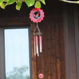 Cardinal Wind Chimes for Outside with Wind Spinners, Outdoor Hanging Decor for Garden Patio Backyard Porch, Unique Windchimes Gifts for Women Moms Friends Teachers Retirement Cardinal