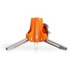 GSI Outdoors Butane-Isobutane Adapter with Folding Legs, Compact Stainless Steel,