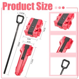 MDFULXG Bey-Blade x Launcher, Bey-Blade X Starter, Speed Starter, Red