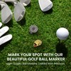AXKAL Magnetic Stylish Golf Ball Markers with Hat Clip 1/2