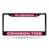 Rico Alabama Crimson Tide Black Metal License Plate Frame Holder