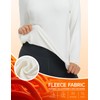 baleaf Women's Thermal Shirts Mock Neck Long Sleeve Fleece Tops