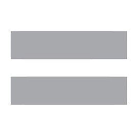 Math Equal Sign Marriage Equality Vinyl Sticker Decals (Pack of 2) for Car Bumper Window Laptop Tablet Phone (4" x 2.5", Silver)
