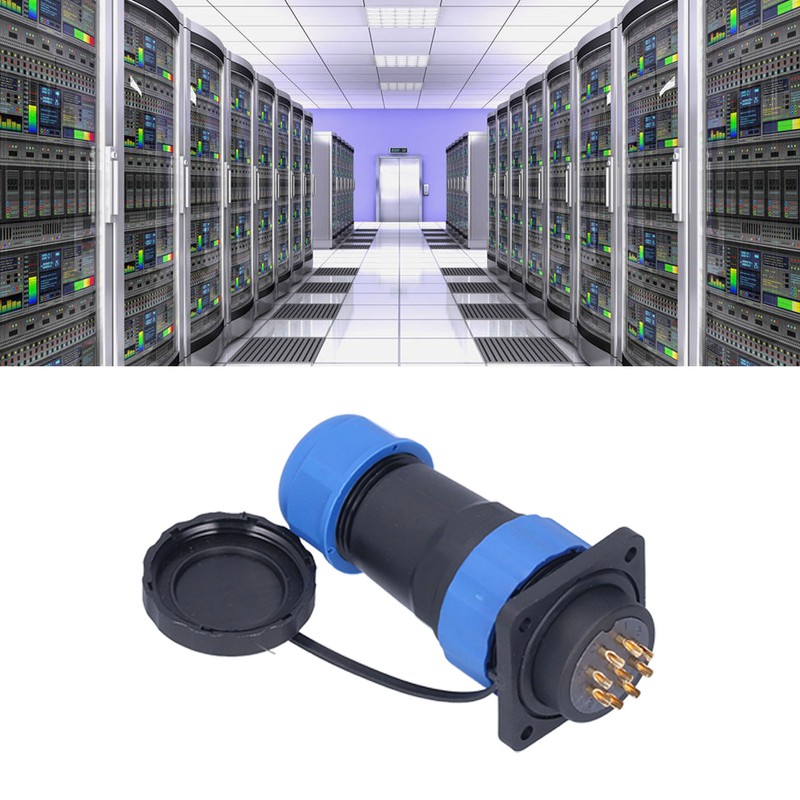 IP68 Waterproof Power Connector Male Female Square 4 Hole Aviation