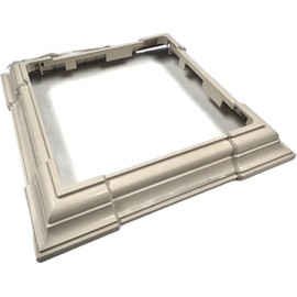 Adjustable 4 Piece Vinyl/PVC Post Trim (Fits 3" - 6.5" Posts) (3 Colors) (Khaki)