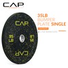 CAP Barbell Economy - Speckled Olympic Bumper Plate with Yellow