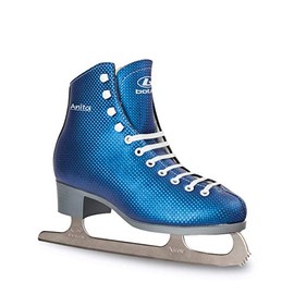 Botas - Model: Anita/Made in Europe (Czech Republic) / Figure Ice Skates for Women, Girls/Nicole Blades/Color: Blue, Size: Adult 5