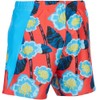 Kes-Vir Boys and Girls Swim Shorties, Floral Blue with Built-in