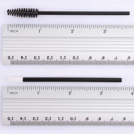 Tbestmax 200 cepillos desechables para máscara de pestañas y labios, aplicador de brillo de labios para extensiones de cejas