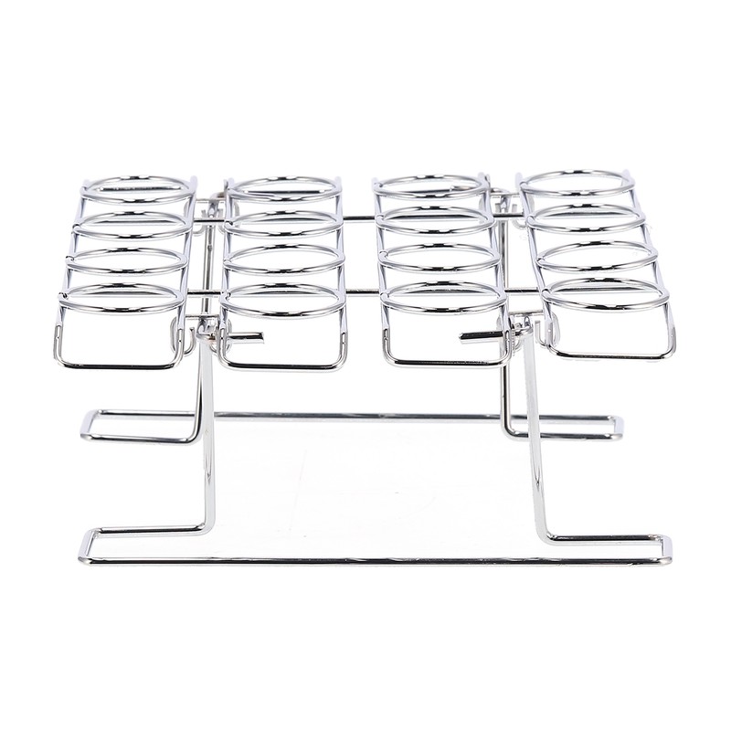 16-Hole Folding Baking Rack Ice Cream Rack Stand Cone Cupcake