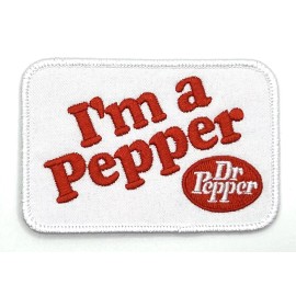 Dr. Pepper Patch Retro Vintage Style Sew Iron On Cap Hat Jacket Soda Pop Coke