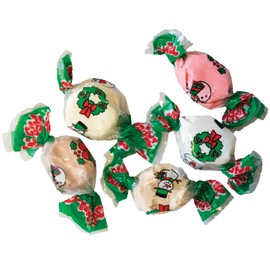 Taffy Town Candies- Christmas Assortment, Gourmet, Nougat-Style, Soft & Delicious, Sumer Snack Treats, Party Good Candies, 5LB