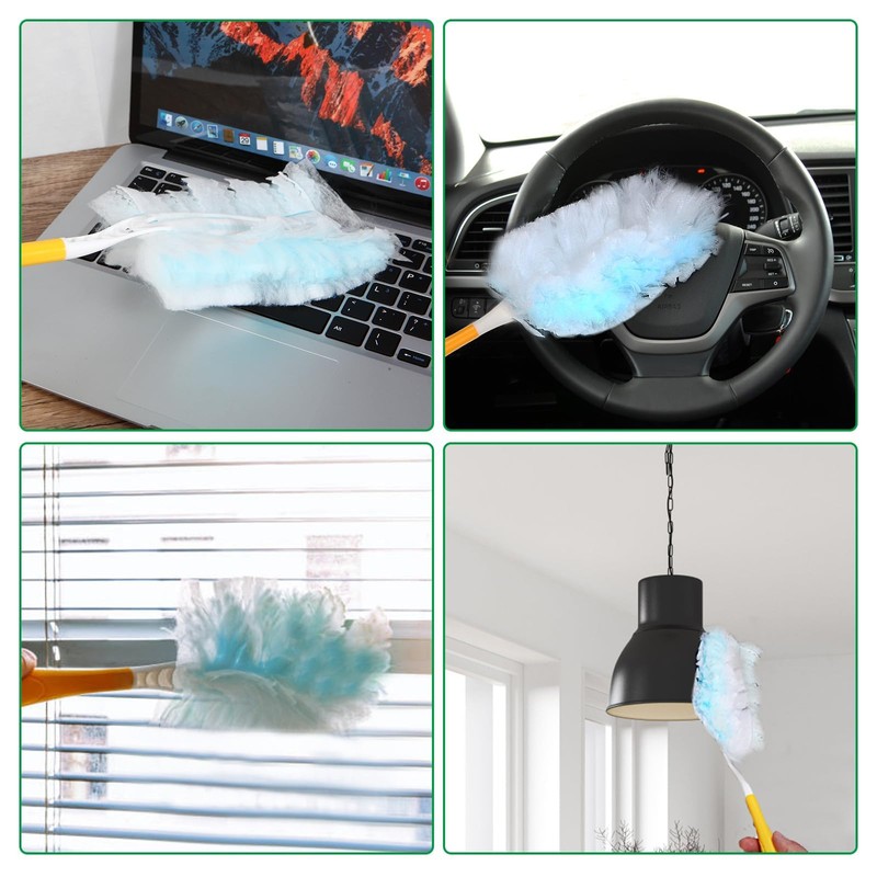 Frescares Duster Refills,Static Dust Removal Brush Disposable Replacement Head Compatible