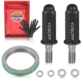 YOSOPP GY6 Exhaust Bolt Nuts Exhaust Gasket for Scooters ATVs -Fits GMB139 Engine Moped Quad 4 Wheeler Dune Buggy Go Karts Taotao Sunl Coolster Jonway Roketa Sandrail 50cc 70cc 110cc 125cc 150cc Black