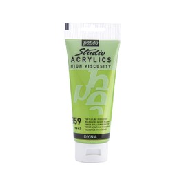 Pébéo - Studio Acrylics Fine Acrylic - Acrylic Paint - Iridescent Acrylic - Iridescent Green-Yellow, 100 ml