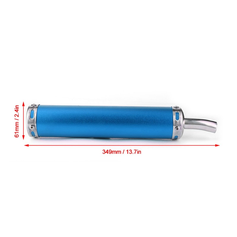 Stainless Steel Exhaust Muffler Silencer 20mm/0.8in Modified Parts for 2