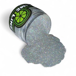 LiME LiNE Sprayable Metal Flake Paint Additive: Solvent Resistant Glitter for Automotive Custom Painting 3 oz: Silver Iridescent