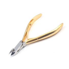 G.S 5" Gold Cuticle Manicure Care Cutter NIPPERS Clipper Stainless Steel Good Quality