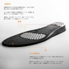 Heal foot Ergonomic Impact Absorbing Insole, black