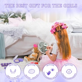 Kids Makeup Sets For Girls - Girl Toys Children Makeup Set Washable Make Up Set for Little Girls,Princess Play Games Kids Toys Presents,Teenage Girls Gifts Christmas Birthday Age 4-12 Year Old(purple