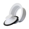 Mr. Scrappy 21-DSFS3-WH 3-Bolt Garbage Disposal Drain Stopper Sink Flange,White