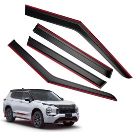 4 Pieces in-Channel Extra Durable Rain Guards Fit for 2022-2025 Mitsubishi Outlander, Window Deflectors, Window Visors