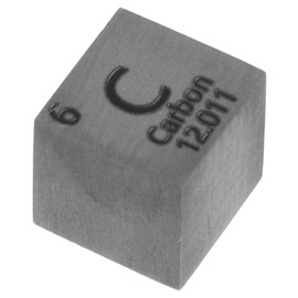 ABOOFAN Density Cube Metal Cube for Science Fairs Lab Equipment for Teachers Carbon Cube for Educational Experiment Metal Cubes High Density Educational Tools Titanium Block Silver