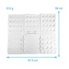 INTIRILIFE Folding Board Clothes Folding Aid in White – 67.5