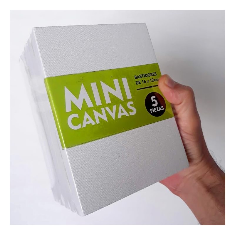 Genérico Mini Lienzos Bastidores Para Pintar - Minicanvas 5 Piezas